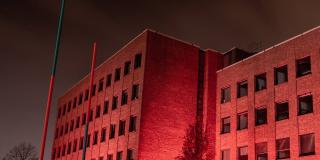LBME-Dienstgebäude Köln leuchtete 2021 in Orange